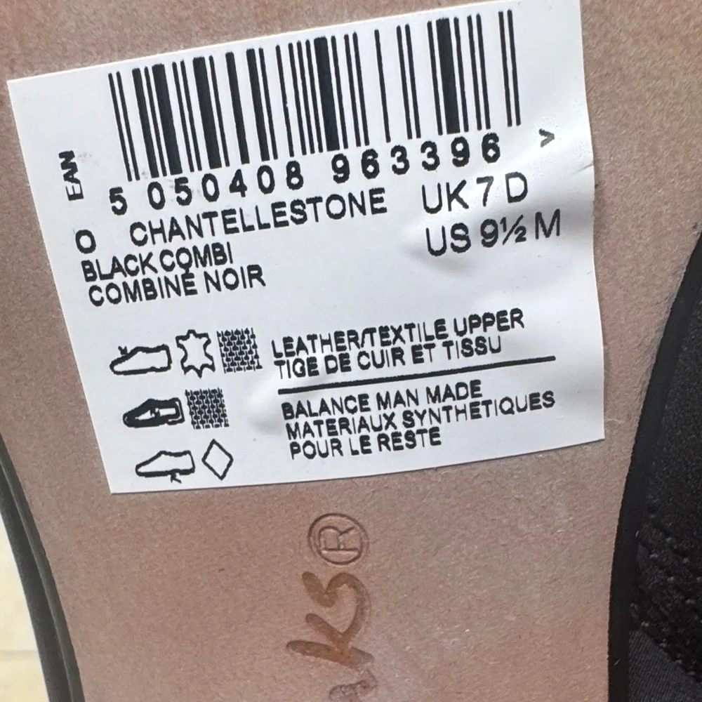 Clarks NEW 9.5 Chantelle Stone Womens Black Leather Ankle & Booties Boots shoes - Picture 9 of 12